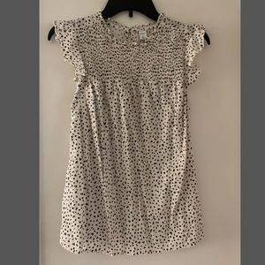 Leopard flutter sleeve top